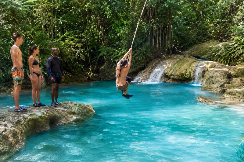 Blue Hole and Dunn’s River Falls from Montego Bay