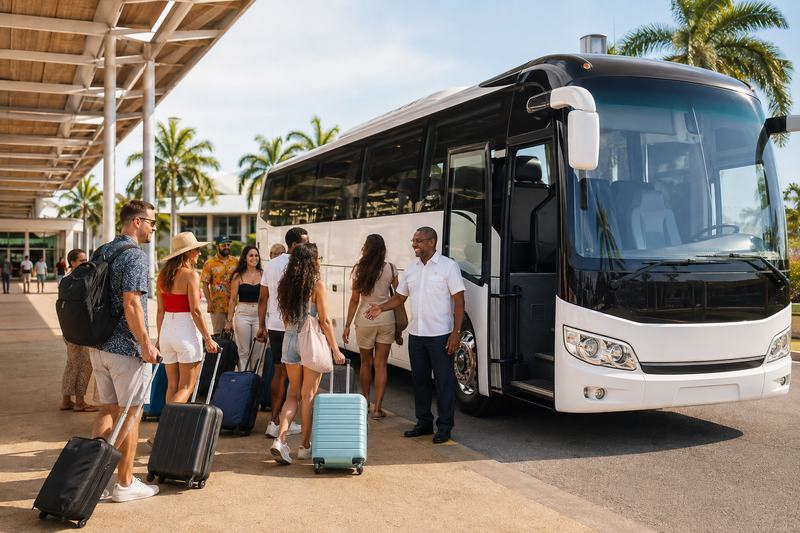 25-Seat Vehicle and Driver for a Full Day
