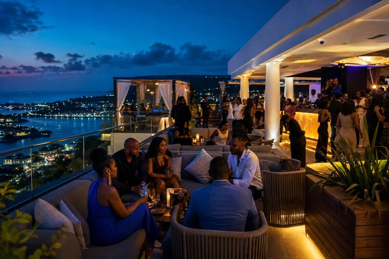 Elevate Montego Bay VIP Rooftop Night