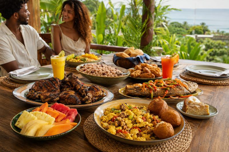 Full-Day Jamaican Meal Package